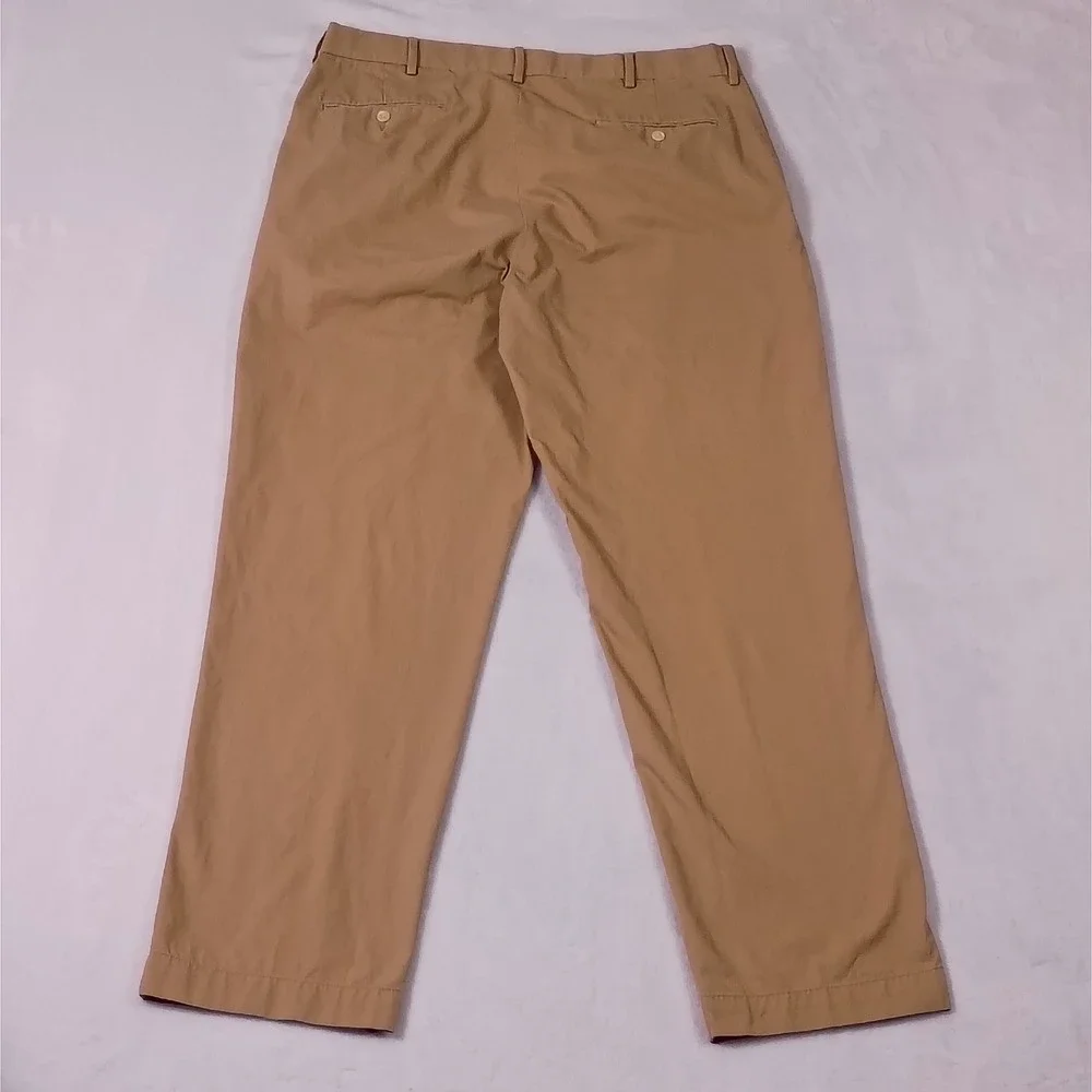 Polo Ralph Lauren Mens Chino Pants 35x32 Tan Khaki Straight Leg 100% Cotton